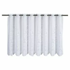 BAUHAUS Elbersdrucke Cafehaus-Gardine B X H: 160 X 60 Cm, Weiß, Floral, 100 % Polyester