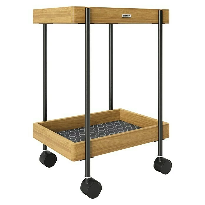 BAUHAUS Phönix Playboy Beistellwagen Nancy L X B X H: 30 X 46 X 57 Cm, Braun 1 BAUHAUS Phönix Playboy Beistellwagen Nancy L X B X H: 30 X 46 X 57 Cm, Braun