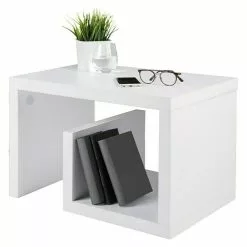 BAUHAUS Phönix Beistelltisch Los Angeles L X B X H: 40 X 60 X 40 Cm, Weiß -BAUHAUS 12 944