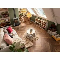 BAUHAUS Beistelltisch Ø X H: 53 X 33 Cm, Natur/Schwarz, Metall -BAUHAUS 12 956