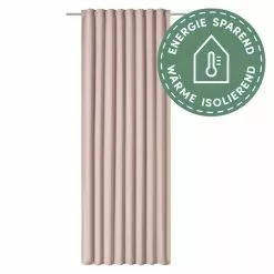 BAUHAUS Elbersdrucke Verdunkelungsvorhang Midnight 140 X 255 Cm, 100 % Polyester, Rosa