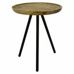 BAUHAUS Beistelltisch Mangoholz S, Ø X H: 35 X 45 Cm, Mangoholz