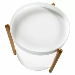 BAUHAUS Phönix Rubby Beistelltisch Ø X H: 40 X 45 Cm, Weiß -BAUHAUS 12 967