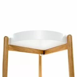 BAUHAUS Phönix Rubby Beistelltisch Ø X H: 40 X 45 Cm, Weiß -BAUHAUS 12 968