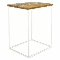 BAUHAUS Beistelltisch 38 X 38 X 53 Cm, Mangoholz