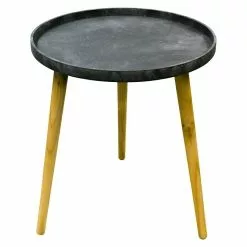 BAUHAUS Beistelltisch Zementoptik Ø X H: 49,5 X 55 Cm, Grau